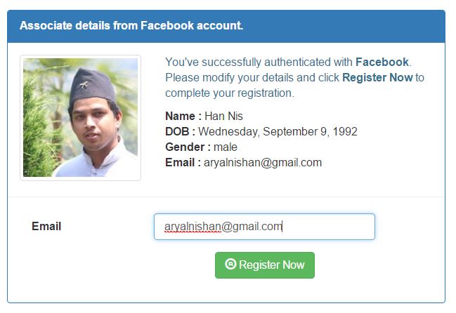 Retrieve Details from Facebook in ASP.NET Core Application